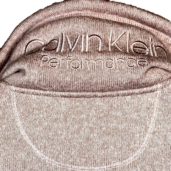 Calvin Klein Tech Fleece Jacket Pink M Pockets Athleisure Full Zip Quiet Luxury - Picture 5 of 12